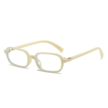 Imagem de Óculos de Sol com Armação Pequena Feminino UV400 Masculino Estilo Punk para Esportes ao Ar Livre, Corrida e Ciclismo, Bege e Transparente