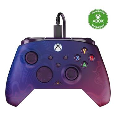 Imagem de Turtle Beach Rematch Advanced Purple Fade Wired Gaming Controller for Xbox and PC - Officially Licensed by Xbox, Remappable Buttons, Hall-Effect Hair Triggers, Audio Controls, 8ft Cable