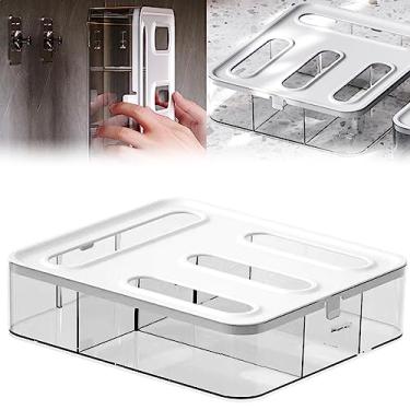 Imagem de PUNNIO Organizador de saco ziplock, organizador de saco com zíper de acrílico, complica com galão, 400 ml, sanduíche, lanche e sacos deslizantes (acrílico)