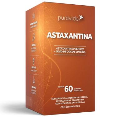 Imagem de Astaxantina Vitamina E Premium 250g 60 Caps - PuraVida-Unissex