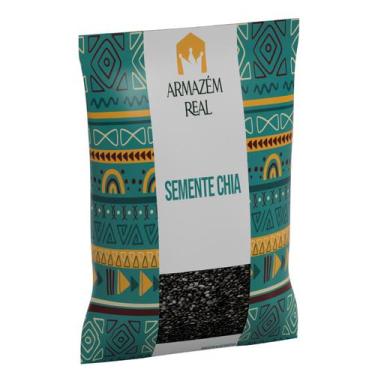 Imagem de Semente de Chia - Pacote - 500g - Armazém Real - Uso Diverso