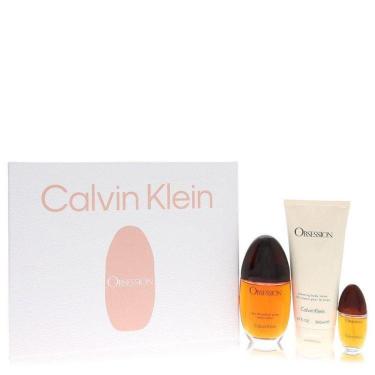 Imagem de Perfume Feminino Obsession Calvin Klein Kit Presente 100 ml Edp+200 ml Loção Corporal+15 ml Mini Edp Spray
