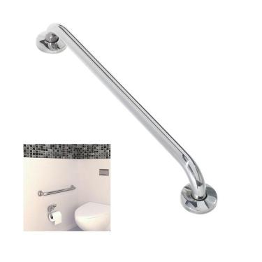 Imagem de Alça Barra De Apoio Inox 80cm Idoso Cadeirante Deficiente