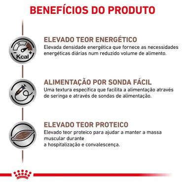 Imagem de Ração Úmida Royal Canin Lata Veterinary Diet Recovery para Cães e Gatos em Recuperação 195g