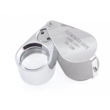Imagem de Lupa Joalheiro Lente 21Mm Ampliação 30X Luz Led Profissional