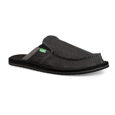 Imagem de Sanuk You Got My Back Mule masculino | Sapatos masculinos | Sapatos sem cadarço para homens | Mocassins masculinos sem cadarço | Palmilha de espuma viscoelástica, Carvão escuro, 39