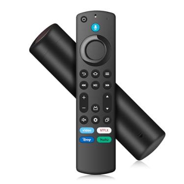 Imagem de Controle remoto de substituição com controle de voz adequado para Smart TV Stick (2ª geração/3ª geração/HD/Lite/4K Max/4K/Cube), Smart TV 3ª geração, para Hisense/TCL/Onmi/Insignia/Pioneer N0t para