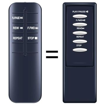 Imagem de WDZP Novo controle remoto adequado para leitor de CD Jensen JMC-180 montável na parede com alto-falantes estéreo