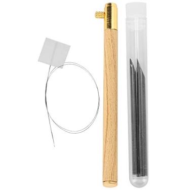 Imagem de Conjunto de gancho de crochê com cabo de madeira, agulhas de bordado francês, lantejoulas com contas, ferramentas de costura artesanal para bordado, miçangas, artesanato, kit
