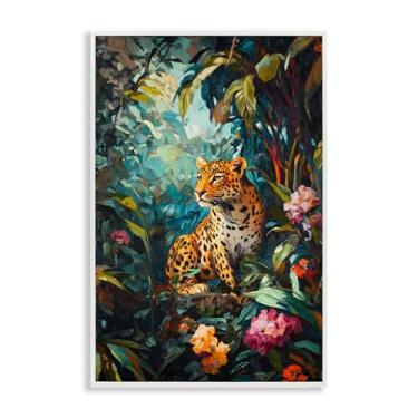 Imagem de Stupell Industries Wild Side Jungle Cheetah Black Framed Giclee Art, design by Petal Prints Design, 24 x 16