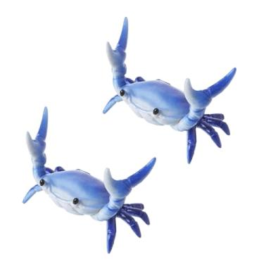 Imagem de GANPUB 2 peças de porta-canetas de caranguejo criativo, japonês, azul, para levantamento de peso, caranguejos, porta-canetas, artigos de papelaria, suportes de lápis e canetas, suprimentos de mesa