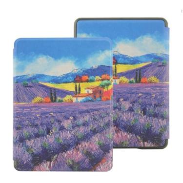 Imagem de Akacy Padrão pintado de TPU com alça para Kindle Paperwhite de 6,8 polegadas 11ª geração lançado em 2021 (Modelo: M2L3EK) com função automática de despertar/dormir/à prova d'água (12)