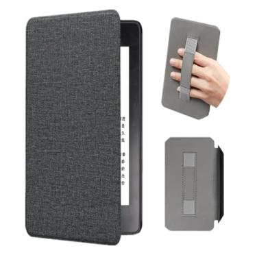 Imagem de Akacy Capa com textura de tecido totalmente nova com alça para Kindle paperwhite 15.2 cm 10th Case, leve e segura para água, capa protetora dobrável geração 2018 versão (3)