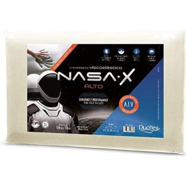 Imagem de Travesseiro Duoflex Viscoelástico Nasa-X Alto - Conforto e Suporte Per