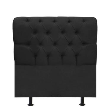Imagem de Cabeceira Estofada Cama Box Solteiro 100cm París Veludo Preto- Mabe Magazine
