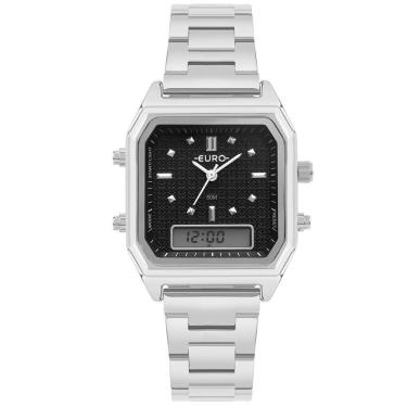 Imagem de Relógio Euro Feminino Fashion Fit Sporty Prata - Eubj3718ab-4p Eubj3718ab-4p