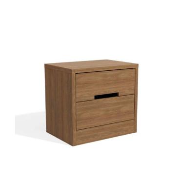 Imagem de Mesa De Cabeceira Com 2 Gavetas Kappesberg Nogueira