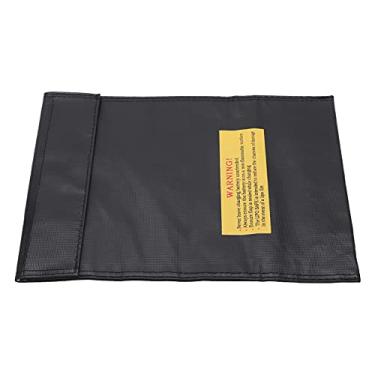 Imagem de Yctze Saco à Prova de Explosão de Bateria Lipo - Proteção Segura de Bateria de Lítio à Prova de Fogo para Carregamento e Armazenamento Seguros, 23x30cm (Preto)