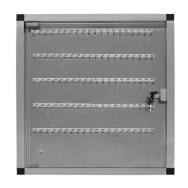 Imagem de Claviculário De Chaves Em Alumínio Porta Acrílico 60 Chaves