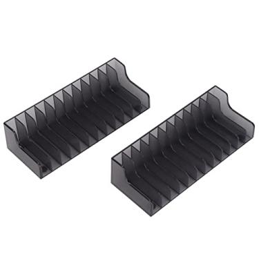 Imagem de Fayelume 2 PCS CD Holder, CD Rack, Video Game Storage Rack, ABS Multi Functional, Replacement For Switch Switch Lite, 156 X 60 X 41 MM