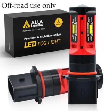 Imagem de Alla Lighting Lâmpadas de LED PG18.5d-3 Base 12278 PSX26W Substituição Xtreme Super Brilhante 1860-SMD 6000K Xenon Branco 12278C1