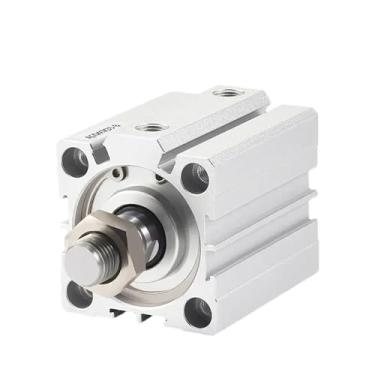 Imagem de UHFILYQBA ACQ12/16/20/25/32/40-10-20-25-30-40-50-60-B Pistão de cilindro fino pneumático compacto ar cilindros de dupla ação rosca externa (ACQ12 (sem ímã))