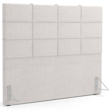 Imagem de Cabeceira Cama Box Casal 140 Cm Roma W01 Linho Champagne - Lyam