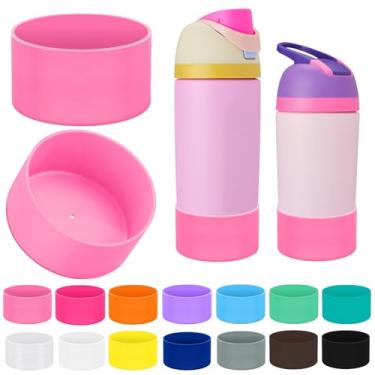 Imagem de Limotex 2 peças de botas protetoras de silicone compatíveis com Owala Kids 473 g e 496 g, acessórios para 340 g - antiderrapante, resistente a arranhões, adequadas para escola, ao ar livre, fácil