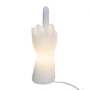 Imagem de Luminária Dedo do Meio Fun Light, Plástico Polietileno, 32,5 x 10 x 10 cm, Bivolt 110/220V, LED até 10W, Cabo 1,8m