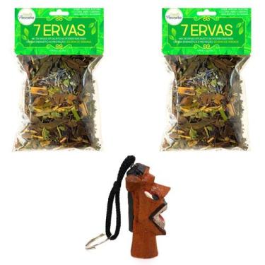 Imagem de Banho de 7 Ervas Amor Limpeza Purificação Proteção Espiritual Chaveiro