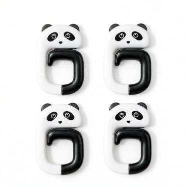 Imagem de Gancho dobrável em forma de animal – Pendura jaquetas, chapéus, guarda-chuvas – Design dobrável nivelado quando não estiver em uso para quarto, escritório, trailer, conjunto de 4