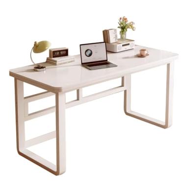 Imagem de Mesa de computador de ardósia, mesa de escritório com pernas duplas em forma de U, mesa de jogos, mesa de escrita de computador, capacidade de carga 199.6 kg, estação de trabalho de computador para