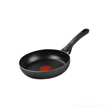 Imagem de Frigideira Rochedo Stone Pro 20cm Preta com Efeito Pedra e Antiaderente Minerium, Alta Resistência e Durabilidade, Cabos Ergonômicos e Base Limpa Fácil