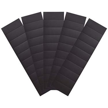 Imagem de 50 Peças de Fitas Magnéticas Autoadesivas com Fundo Adesivo em 5 Folhas Fita para Artesanato DIY Fotos Agenda Cartão Visita