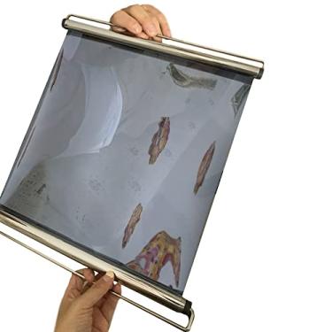 Imagem de uhyOHF Persianas de rolo espelhadas unidirecionais com ventosas, cortina transparente unidirecional com isolamento térmico para janela, (83 x 150 cm/32,6 x 59 pol