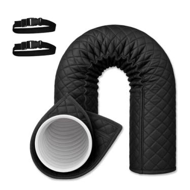 Imagem de SPYMINNPOO Tampa do Condicionador de Ar, Envoltório Portátil da Luva da Isolação da Mangueira da c.a. de Pano de Oxford para a Mangueira de Exaustão do Diâmetro de 5 a 5.9 Polegada