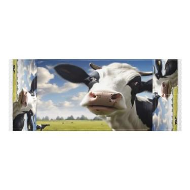 Imagem de Wassud Flower Cow(5) capas de lavadora e secadora, protetor de lavadora com sacos de armazenamento, capa de geladeira à prova de poeira com bolsos para lavanderia doméstica, cozinha, 120 x 55 cm