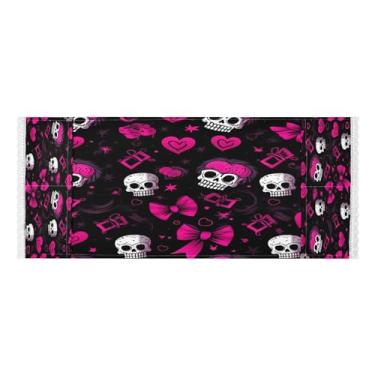 Imagem de Wassud Capas românticas para lavadora e secadora de caveiras, protetor de lavadora com sacos de armazenamento, capa de geladeira à prova de poeira com bolsos para lavanderia doméstica, cozinha, 120 x