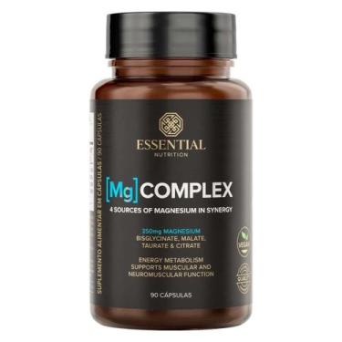 Imagem de Mg Complex 4 Tipos de Magnésio 90 Caps Essential Nutrition Sabor:Neutr