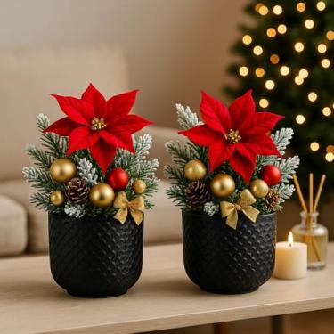 Imagem de Kit 2 Vasos Beta em Polietileno, 3,6L de Capacidade, 18,5 x 12,5 x 15 cm (Preto)