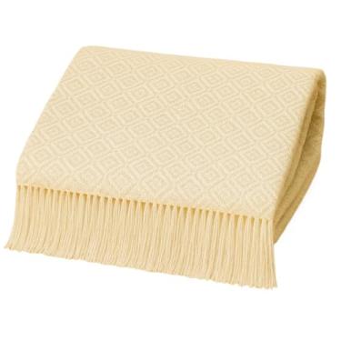 Imagem de Manta Para Sofá Decorativa Algodão Capa(Estrela2.4x1.8M Cru(Bege))