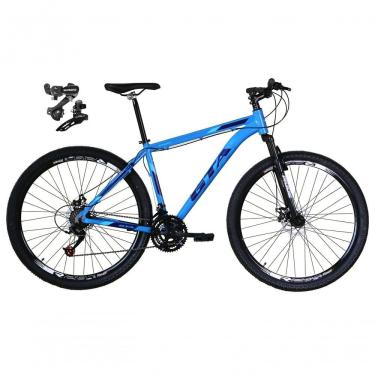 Imagem de Bicicleta Aro 29 Gta Start Câmbios Shimano 21v Freio A Disco Mountain Bike Alumínio Azul Tam: 17