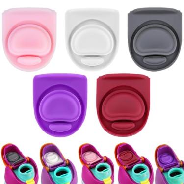 Imagem de ZUGHXMS 5 peças de rolha de substituição de vedação de borracha compatível com Owala FreeSip, junta superior de tampa de silicone para Owalla 16/24/25/32/1,134 g, peças de plugue reutilizáveis para