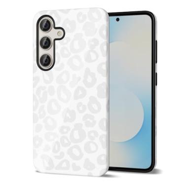 Imagem de Svanove Capa de telefone com estampa de chita para Samsung Galaxy S25 FE feminina, linda capa de leopardo para mulheres, design de estampa animal retrô legal de luxo na moda, padrão estético Y2k, capa