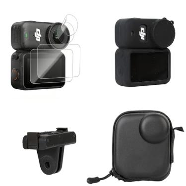 Imagem de PellKing Kit de proteção 9 em 1 para DJI OSMO Nano: com protetor de tela de lente e estojo portátil, capa de silicone e acessórios de adaptador magnético de liberação rápida