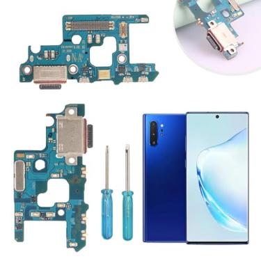 Imagem de Substituição do cabo flexível da porta de carregamento para Samsung Galaxy Note 10 Plus Dock Connector para Note 10 Plus N976U N976V N976N N976B USB Charger Dock Board conector com ferramentas