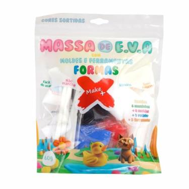 Imagem de Massa de EVA em pote 78g 6 cores Formas - Gatte