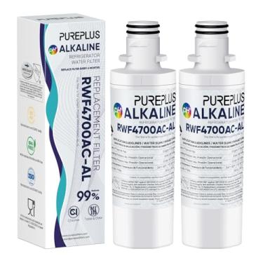 Imagem de PUREPLUS Alcalina ADQ747935 Substituição para LG LT1000P LT1000 Kenmore Elite 9980 LT1000PC, MDJ64844601 ADQ74793501, LMXS28626S, LFXS26973S, LT120F Filtro de água e ar do refrigerador, pacote com 2