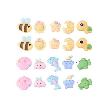 Imagem de Berloques de decoração de sapatos de resina de verão dopamina, acessórios para meninas, mulheres, lembrancinhas de festa, presentes, adorável - 22 peças, 22 pcs