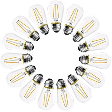 Imagem de Fafeicy Lâmpadas de Reposição LED S14, As Melhores Lâmpadas Reguláveis ​​de 2 W Com Vida útil de 30.000 Horas, 120LM (S14#71)